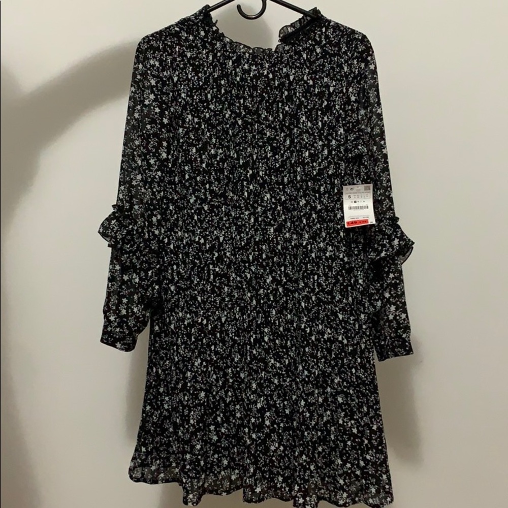 Black & White Floral Dress